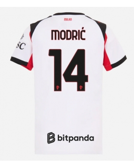 Billige Fotballdrakt AC Milan Luka Modric #14 Replika Bortedrakt Dame 2025-26 Kortermet Billige Fotballdrakt AC Milan Luka Modric #14 Replika Bortedrakt Dame 2025-26 Kortermet